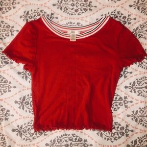 Red Crop Top